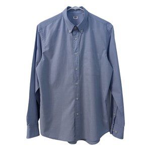 Uniqlo Extra Fine Broadcloth Shirt - Light Blue - Size S